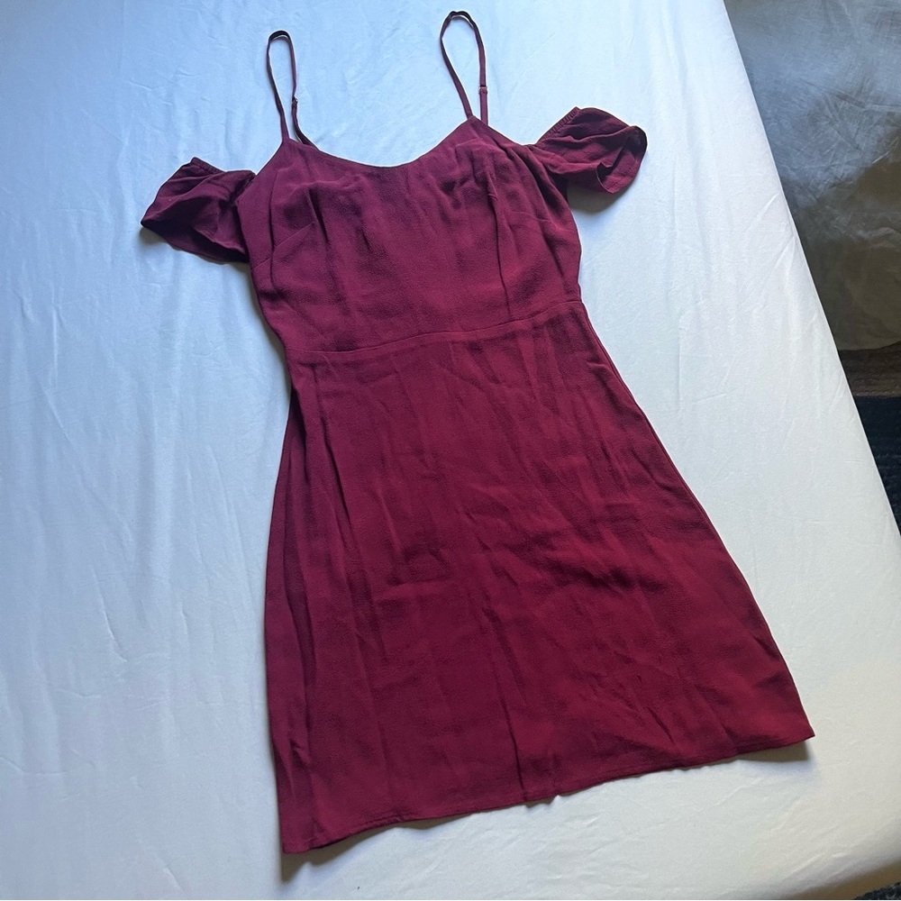 REFORMATION burgundy magenta red purple sleeveless mini dress